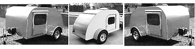 Image of 5x8 and 5x10 teardrop trailers.