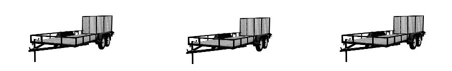 7' Wide utility trailers